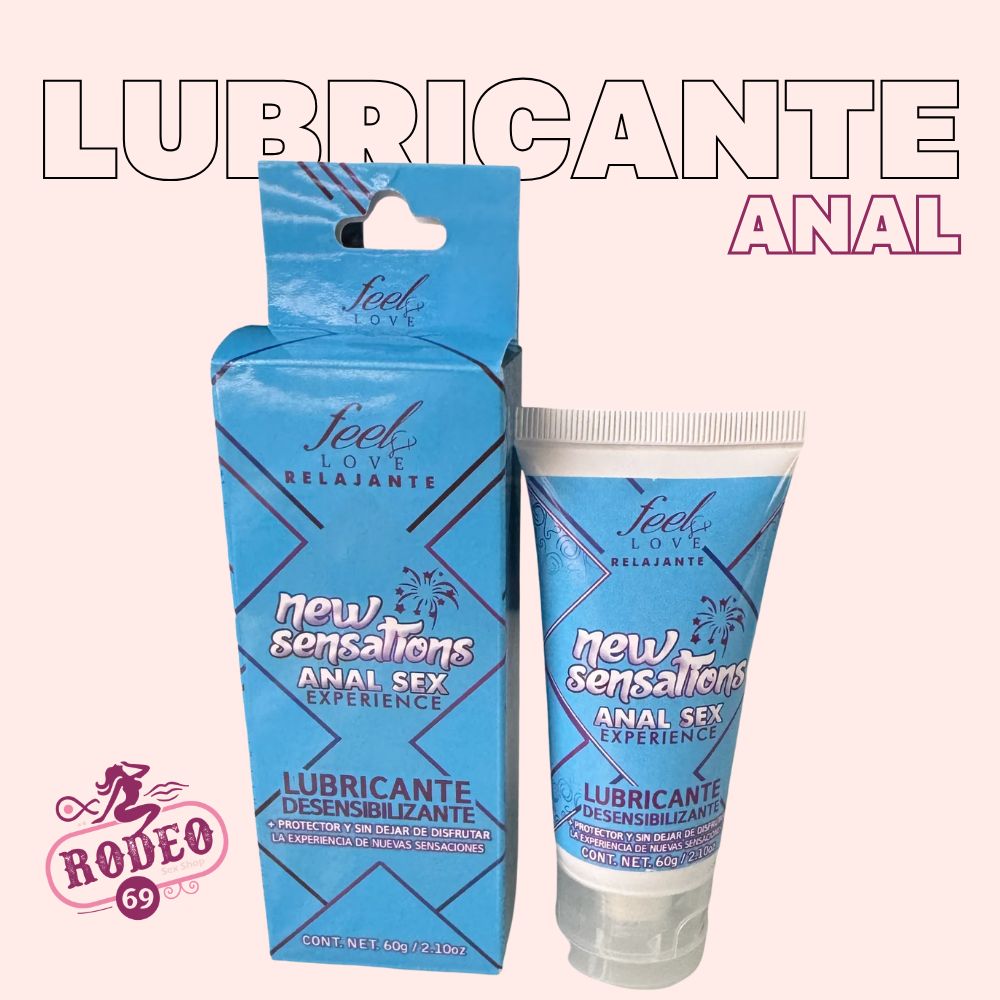 LUBRICANTE DESENSIBILIZANTE - Anal Sex New Sensations 60ml Rodeo 69 Boutique LUBRICANTE DESENSIBILIZANTE - Anal Sex New Sensations 60ml Rodeo 69 Boutique
