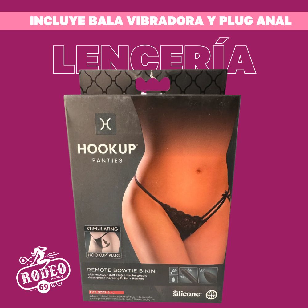 LENCERIA BOWTIE BIKINI CON BALA VIBRADORA A CONTROL REMOTO Y PLUG ANAL Rodeo 69 Boutique LENCERIA BOWTIE BIKINI CON BALA VIBRADORA A CONTROL REMOTO Y PLUG ANAL Rodeo 69 Boutique