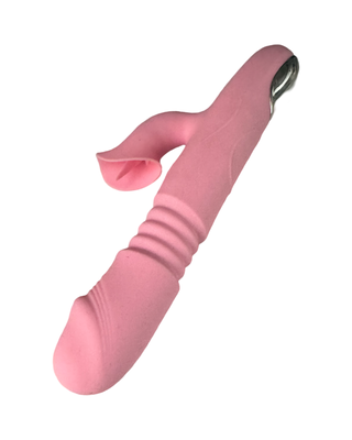 Vibrador térmico y con estimulador de clítoris - ROSA