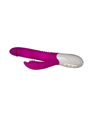 Vibrador FOX T20 con estimulador de clítoris - Recargable color Morado