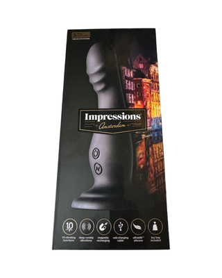 Vibrador Premium IMPRESSIONS AMSTERDAM NEGRO - Recargable