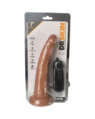 Vibrador DR. SKIN DAVE 7” Forma Real - MOCA