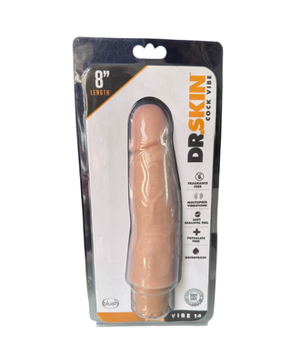 Vibrador DR SKIN 8” - VAINILLA