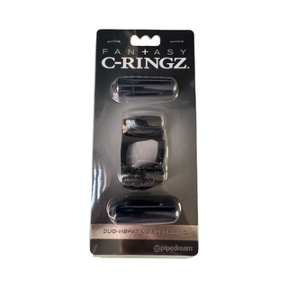 ANILLO DUO FANTASY C-RINGZ - NEGRO