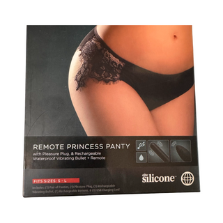 LENCERIA PRINCESS PANTY CON BALA VIBRADORA A CONTROL REMOTO Y PLUG ANAL.