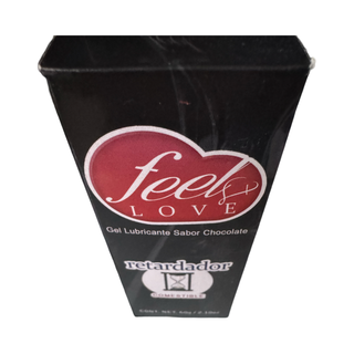 Lubricante Feel Love 60 ml RETARDADOR - Comestible sabor chocolate