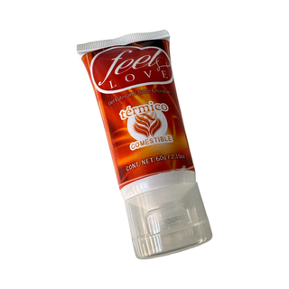 Lubricante TÉRMICO SABOR CHOCOLATE -  Feel Love 60 ml.