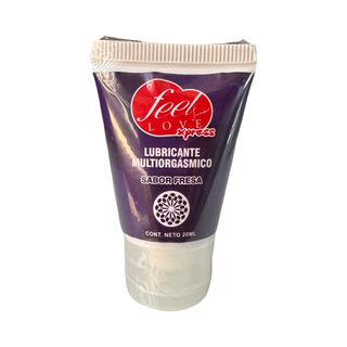 Lubricante MULTIORGASMICO SABOR FRESA - Feel Love 20 ml.