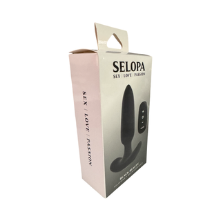 PLUG ANAL Vibrador a control remoto - Selopa Black Beauty