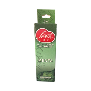 Aceite Térmico para Masajes - Comestible - MENTA