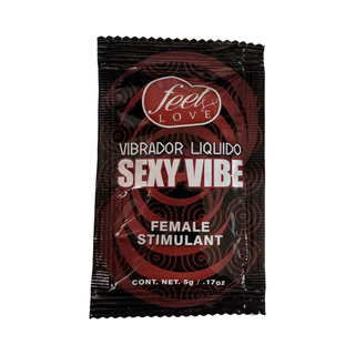 Vibrador Liquido SEXY VIBE presentación en sobre 5 ml.