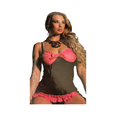 BABYDOLL NEGRO & ROSA (UNITALLA)