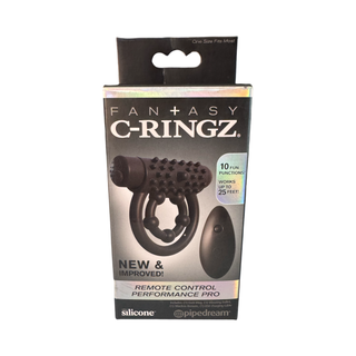 ANILLO VIBRADOR A CONTROL REMOTO - C-RINGZ PERFORMANCE PRO - NEGRO