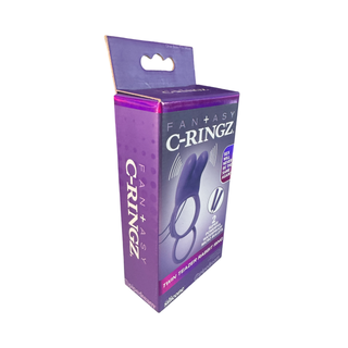 ANILLO VIBRADOR - C-RINGZ TWIN TEAZER RABBIT RING - MORADO