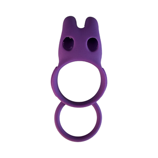 ANILLO VIBRADOR - C-RINGZ TWIN TEAZER RABBIT RING - MORADO