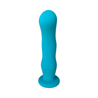 Vibrador Premium IMPRESSIONS MIAMI Recargable - Azul Turquesa.