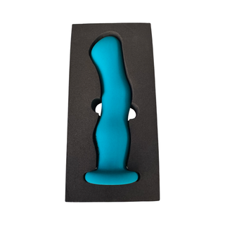 Vibrador Premium IMPRESSIONS MIAMI Recargable - Azul Turquesa.