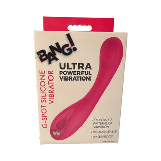 Vibrador BANG! Punto G - Flexible - Color ROSA