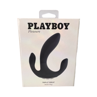 Vibrador Playboy Triple Threat (Multi Play - Clítoris, Vaginal y Anal)