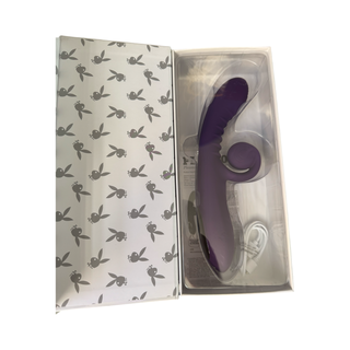 Playboy - Vibrador Curlicue (Rabbit Vibrator) - Morado