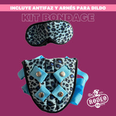 Arnés y Antifaz Sexy Diseño - CALEXTICS - Color Azul