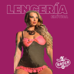 BABYDOLL NEGRO & ROSA (UNITALLA)