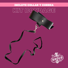 Collar Bondage y Correa Sexy - Sex & Mischief