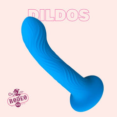 Dildo wave rider - 5.25" / 13.25 CM - Color AZUL