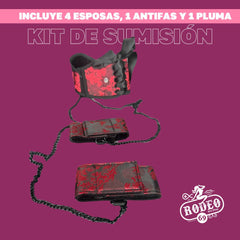 Collar de postura con Esposas y Lujoso Diseño Bondage - Scandal