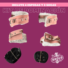 KIT DE DOMINACIÓN - Esposas para Cama