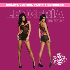 Disfraz Enfermera de medianoche (UNITALLA) Incluye: vestido, panty y sombrero.