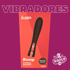 Vibrador KISSSEN ROMP -10 patrones de vibración - NEGRO